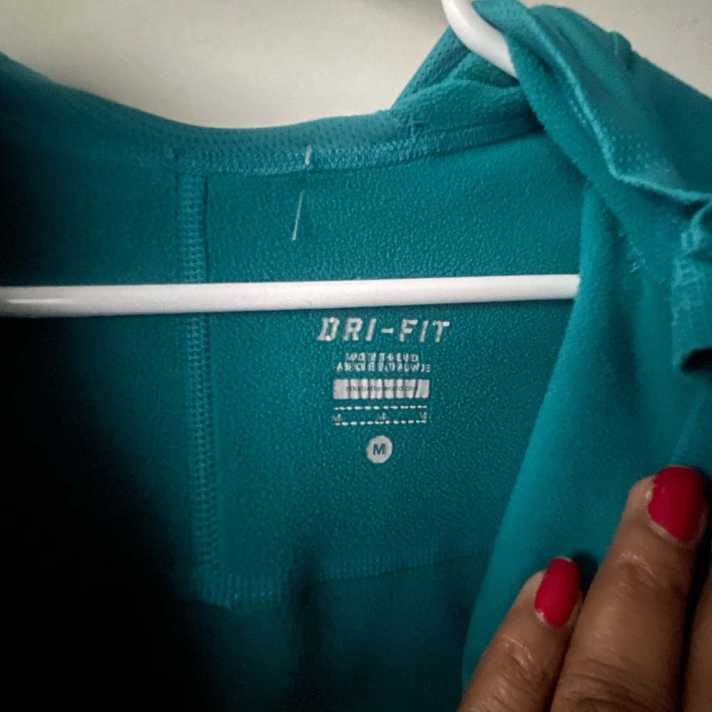 Nike Turquoise Half-Zip Hoodie - Picture 2 of 11
